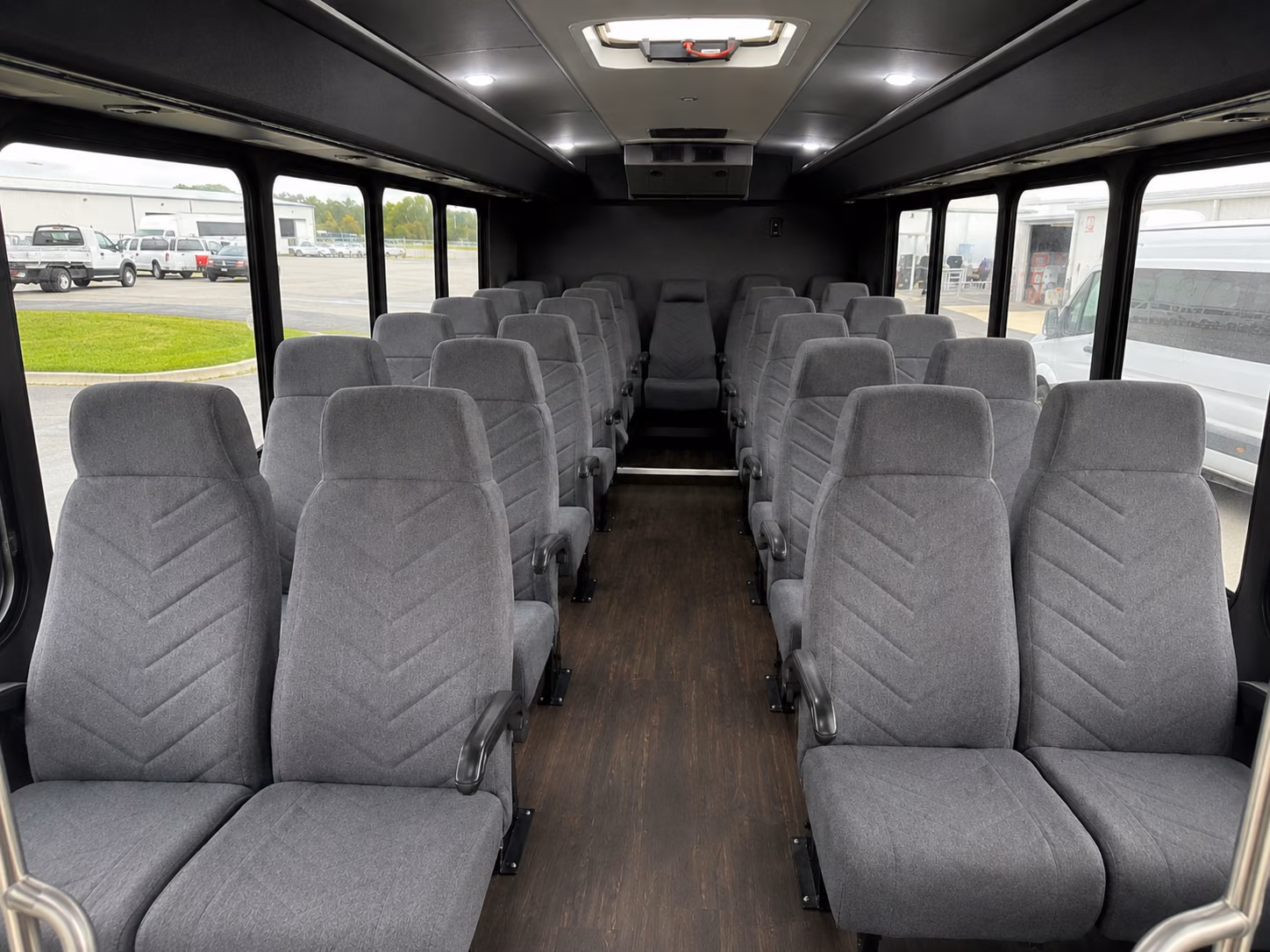 mobile 20 passenger minibus interior