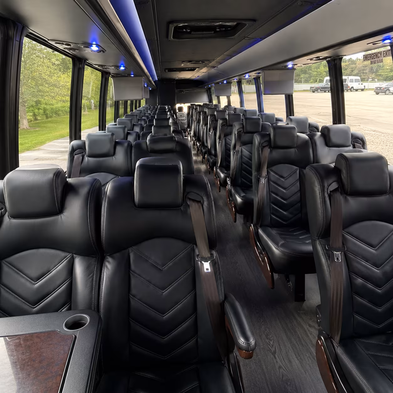 mobile 30 passenger minibus inside