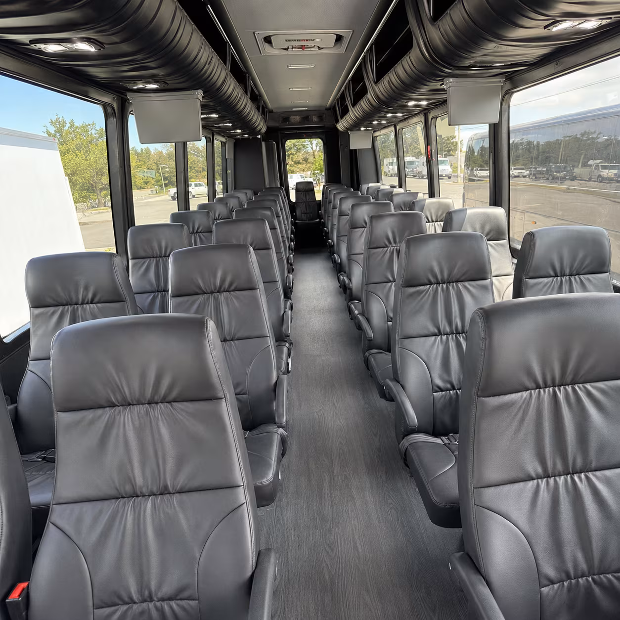 mobile 35 passenger minibus inside