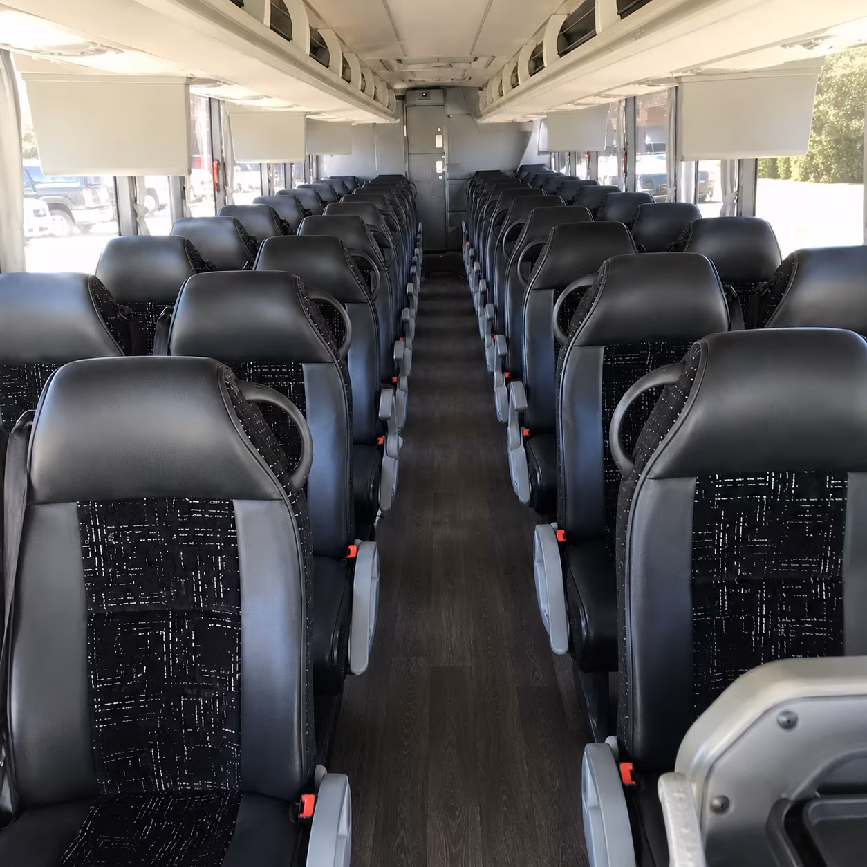 mobile charter bus interior