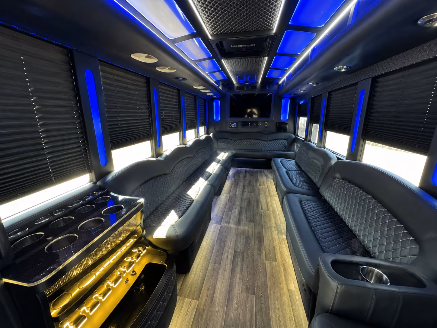 mobile holiday party bus rental