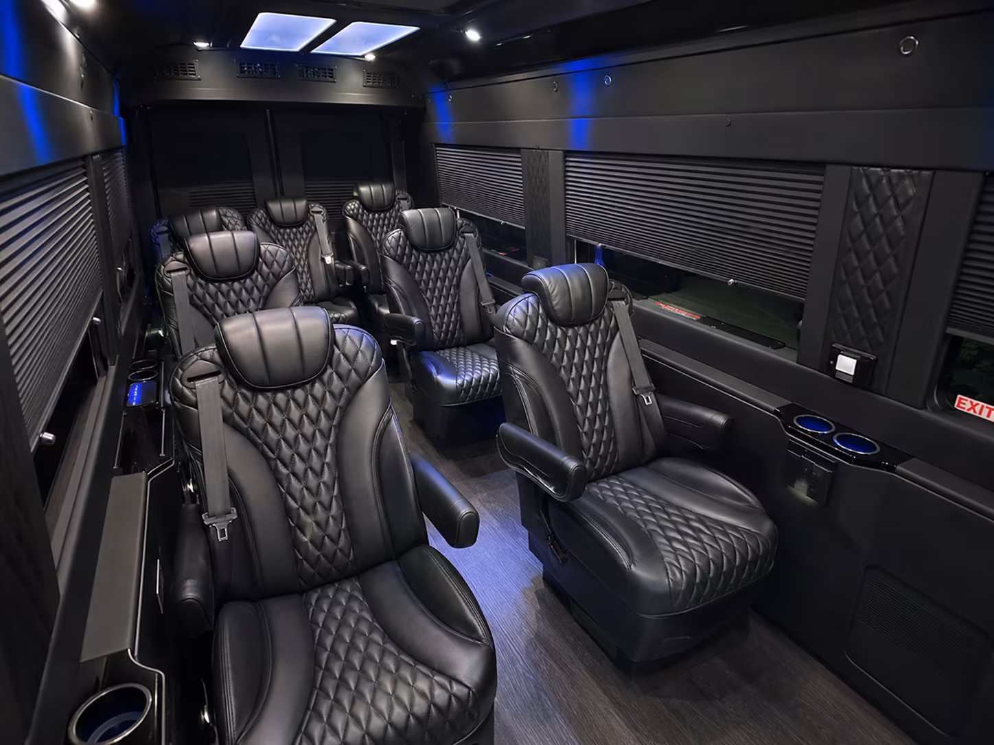 mobile sprinter van with driver inside