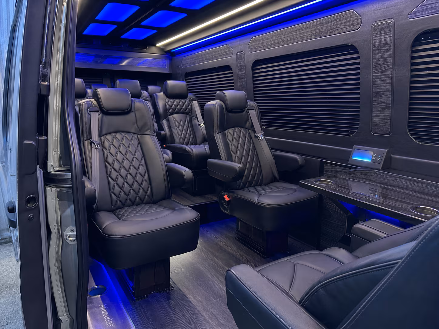 mobile sprinter van with driver interior