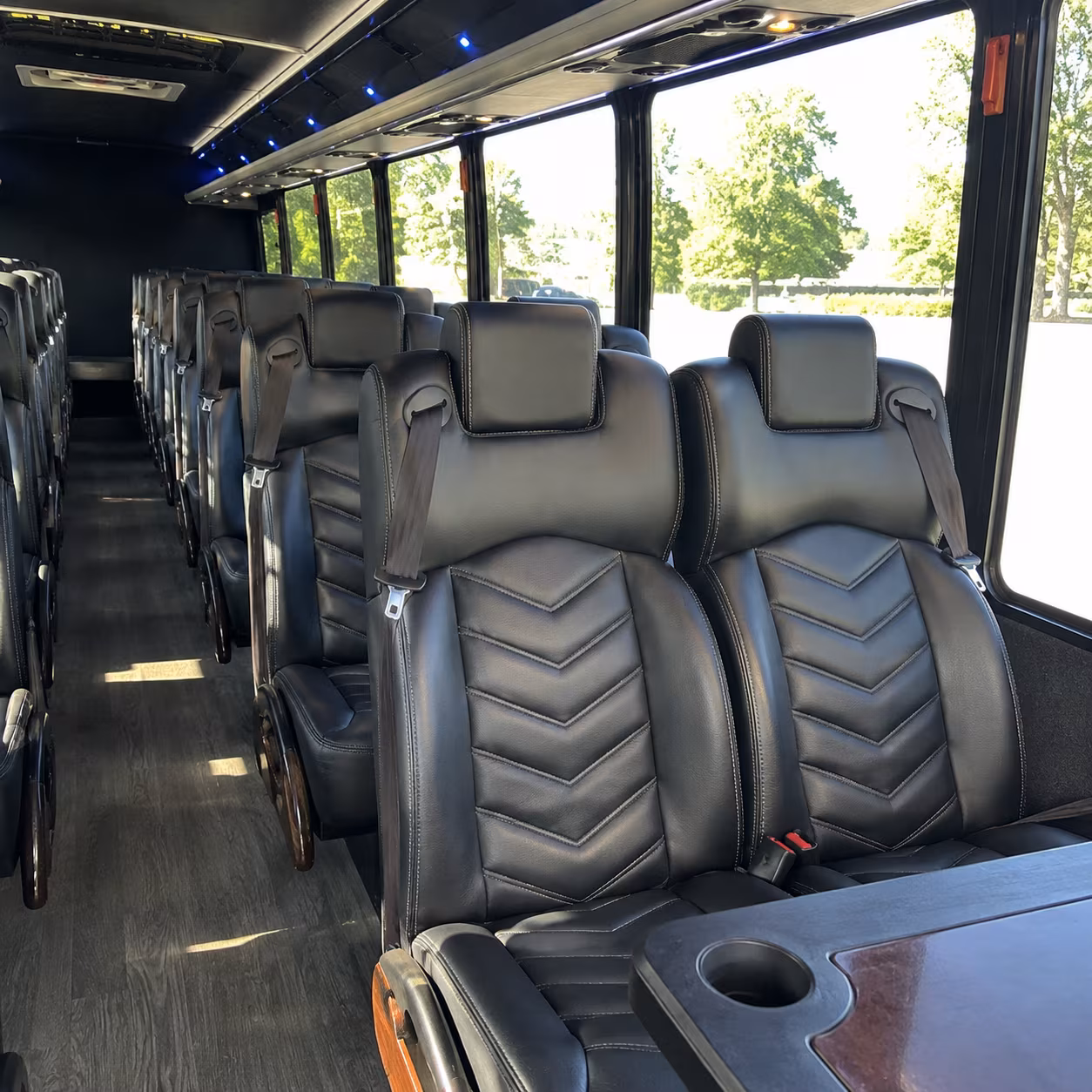 mobile wedding transportation onboard seating