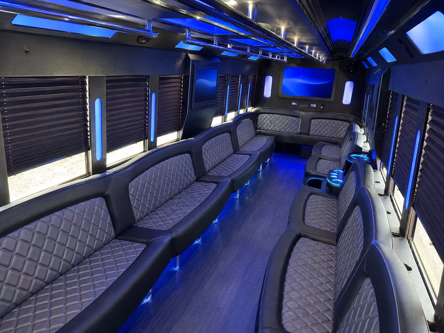 party buses for mobile wedding parties and bachelorette groups